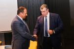 Илья Журавлев поздравляет Председателя ЛДПР Леонида Слуцкого с Днем рождения
