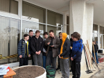 Первокурсники кафедры РТ приняли участие в общеуниверситетском субботнике
