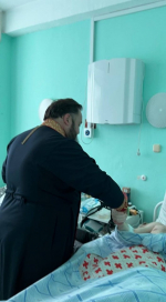 Посещение и поздравление с Пасхой находящихся на лечении в горбольнице №9