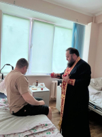 Посещение и поздравление с Пасхой находящихся на лечении в горбольнице №9