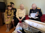 Участники программы Севастополь город героев поздравили с приближающимся Днем Победы ветерана Алексея Николаевича Хромова